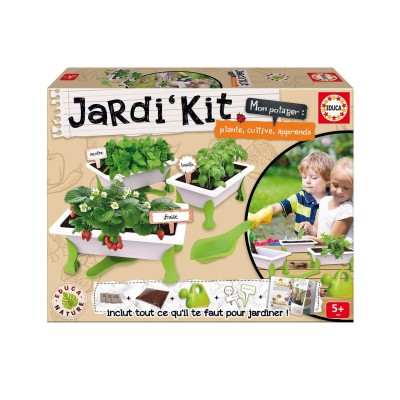 Jardi'kit : mon potager : fraise, menthe, basilic  Educa    408223